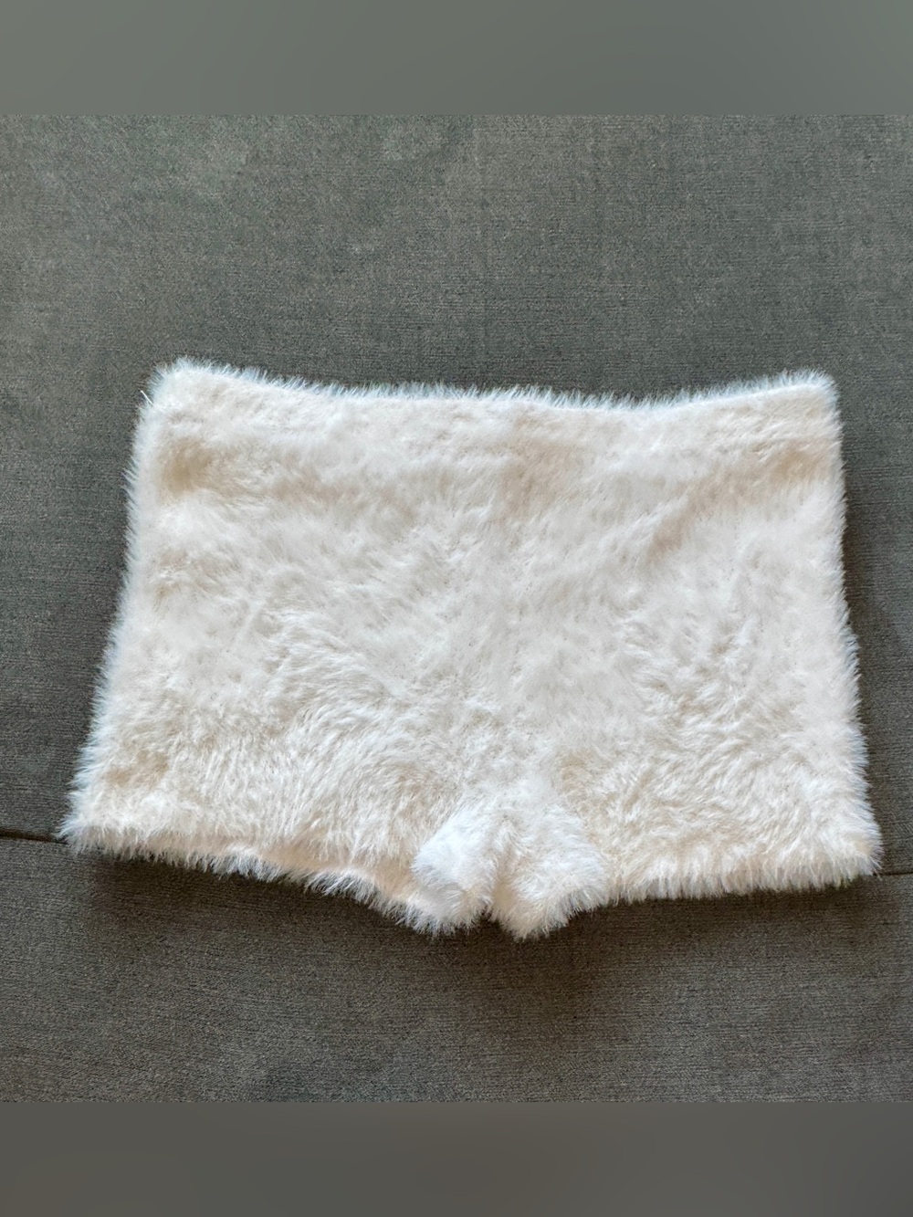 Victoria’s Secret White Fuzzy plush Micro Shorts